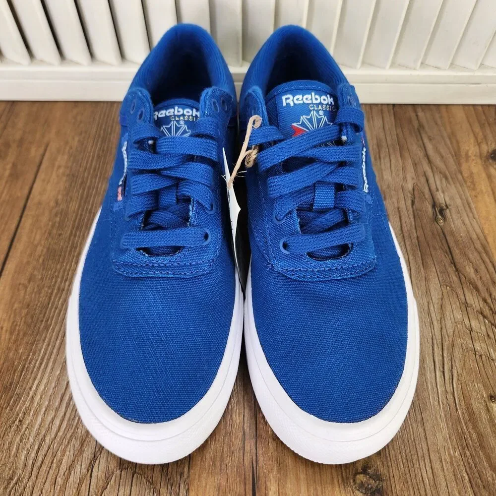 Reebok Club C Coast Kids Sz 4 Blue White Streetwear Tennis Sneakers Shoes Q46142